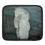 Polar Bear ice sculpture Sleeves For iPads