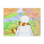 Polar Bear in an Autumn Forest