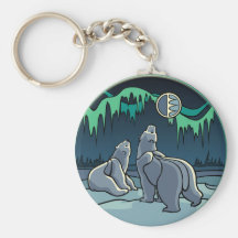 Polar Bear Key Chain Bear Gift Polar Bear Keychain