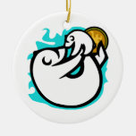 Polar Bear Mom and Baby Christmas Ornament