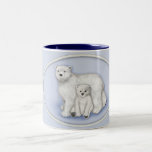 Polar Bear Mom and Cub. Coffee Mugs