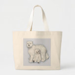 Polar Bear Mom and Cub. Tote Bag