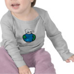 polar bear on earth t-shirts