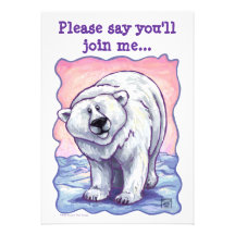 Polar Bear Party Invite