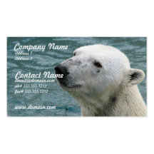 Polar Bear Profile Business Card