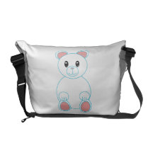 Polar Bear Rickshaw Messenger Bag