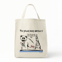 POLAR BEAR S.O.S ORGANIC TOTE TOTE BAG