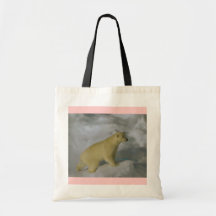 Polar bear tote bag