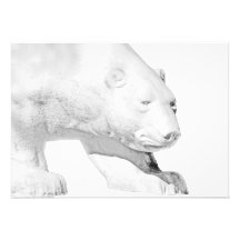 Polar Bear, White Background (5) Personalized Invites