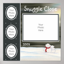Polar Bear Winter Scrapbook Page Posters