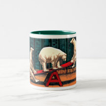 POLAR BEARS CIRCUS COFFEE MUGS