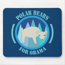 Polar Bears for Obama 2012 Mousepad