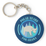 Polar Bears for Obama Keychains