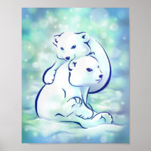 Polar Cuteness Print