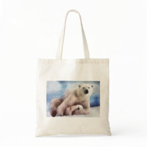 Polar Mom and Cub Tote Bag