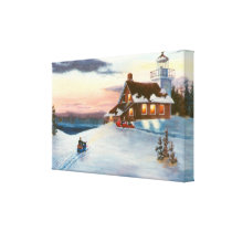 Polaris Sunset Wrapped Canvas Print