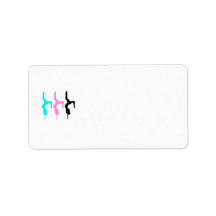 Pole Dance Address Labels