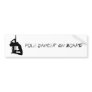 Pole Dancer On Board Bumper Sticker