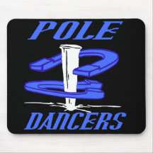 POLE DANCERS MOUSE PAD Blue 1