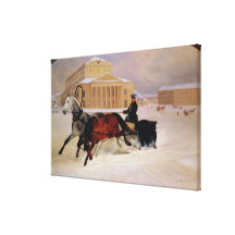 Pole Pair with a Trace Horse at  Bolshoi Gallery Wrap Canvas