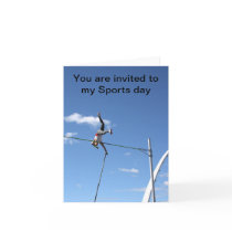 Pole Vaulter You Are Invited Note Card