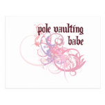 Pole Vaulting Babe Post Cards