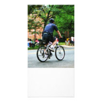 Police Bicycle Patrol Picture Card
