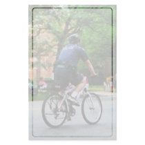 Police Bicycle Patrol Stationery Paper