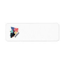 Police Bikers Return Address Labels