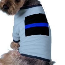 Police Blue Thin Line Doggie T Shirt