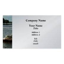 Police Boat Norfolk VA - Platinum Finish Business Cards
