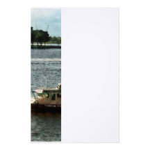 Police Boat Norfolk VA Stationery Paper