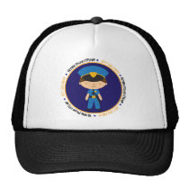 Police Boy Like Daddy hats