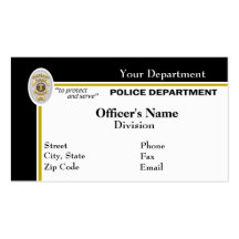 Police Business Card