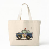 Police Car Law Enforcement Canvas Bag