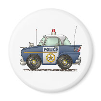 Police Car Law Enforcement Fridge Magnets