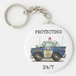 Police Car Police Crusier Cop Car Keychain