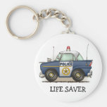Police Car Police Crusier Cop Car Keychain LS