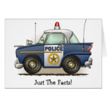 Police Car Police Crusier Cop Car Note Card