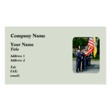Police Colour Guard Business Card Templates