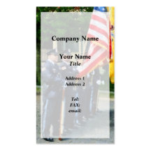Police Colour Guard Business Cards