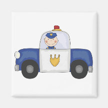 Police Cruiser T-shirts and Gifts Magnets
