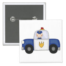 Police Cruiser T-shirts and Gifts Pin