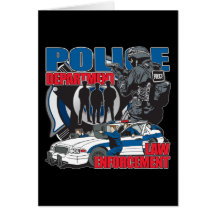 Police Department Greeting Card