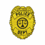 Police Dept. Badge Embroidered Shirt