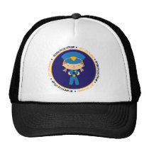 Police Girl Like Daddy hats