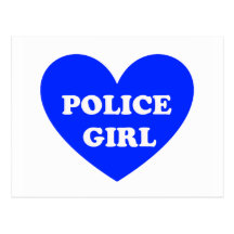 Police Girl Postcards