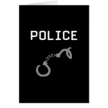 Police Handcuffs Greeting Cards