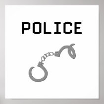 Police Handcuffs Posters