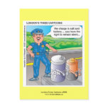 Police Humour Assault & Battery Funny Postcards